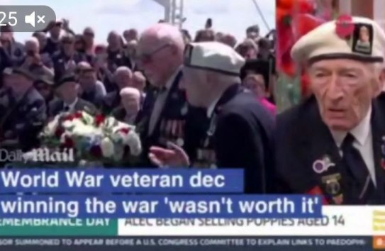 {100-летний британский ветеран заявил, что не было смысла побеждать } Молдавские Ведомости