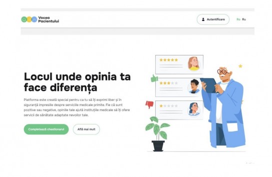 {Пациенты могут поделиться опытом на платформе «Vocea pacientului»} Молдавские Ведомости