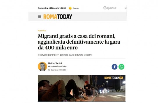 {Римлян призывают бесплатно размещать в своих домах мигрантов} Молдавские Ведомости