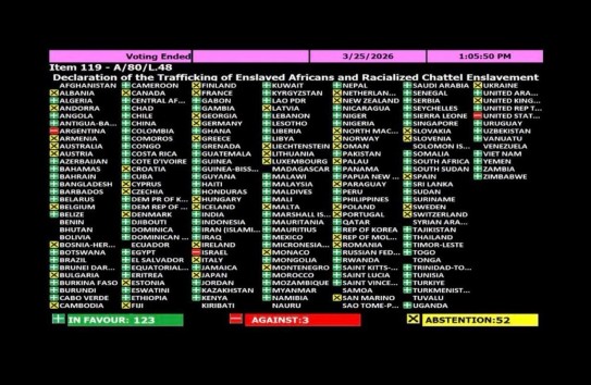 {Молдова  не поддержала резолюцию о компенсации африканским странам ущерба от колониального режима} Молдавские Ведомости