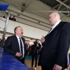 Додон, Валуев и Газзаев открыли новый боксерский ринг и скалодром в Кишиневе